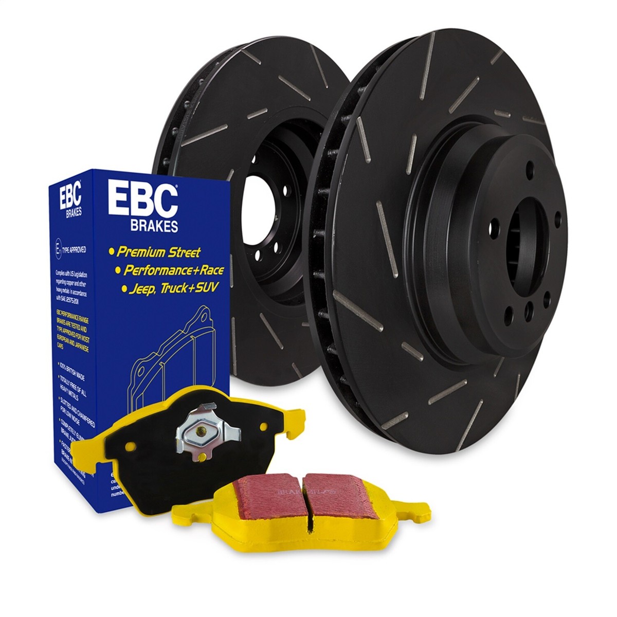 EBC Brakes S9KF1881 S9 Kits Yellowstuff and USR Rotors Fits 