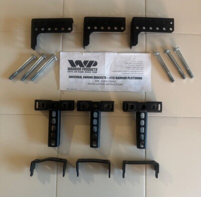 Warrior Products 10203 / Universal Platform Awning Bracket (set of 3) *READ* 