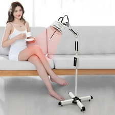 IR Infrared Heat Lamp Light Therapy Body Muscle Pain Relief Massage Floor Stand