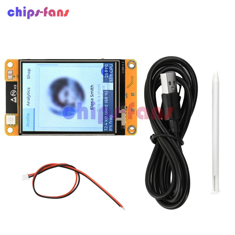 ESP32 WIFI Bluetooth Development Board 2.4" Capacitive LCD Touch Screen Module