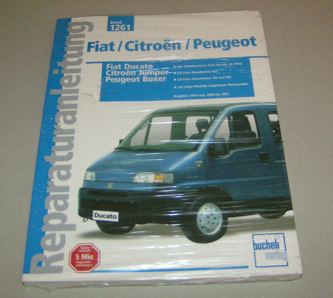 Werkstatthandbuch PDF Fiat Ducato/Peugeot Boxer/Citroen Jumper Von 1982 Bis 2002 Motorsport Bücher