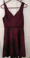 Beautiful Plum Sleeveless Longer Backed Womens Dress By Maurice Size Medium