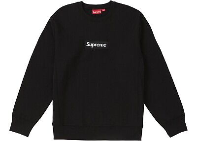 Supreme Black Box Logo Crewneck FW18 Fall Winter 2018 BRAND NEW MEDIUM! |  eBay