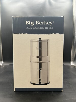 #ad Big Berkey Gravity Fed Stainless Steel Countertop Water Filter 2.25 Gal See Desc $259.99