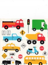 9 Sheets Mrs Grossman Stickers~ 6x6 Extravagant Vehicles 1991 Carlson  MG 406-04