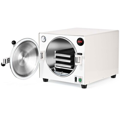 #ad Dental Autoclave Steam Sterilizer 18L Automatic Pressure Release Safe Dentist HQ $535.25