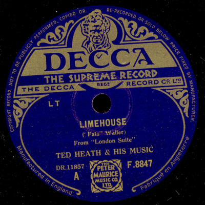 TED HEATH & HIS MUSIC  Limehouse / Bond Street        Schellackplatte      X2142