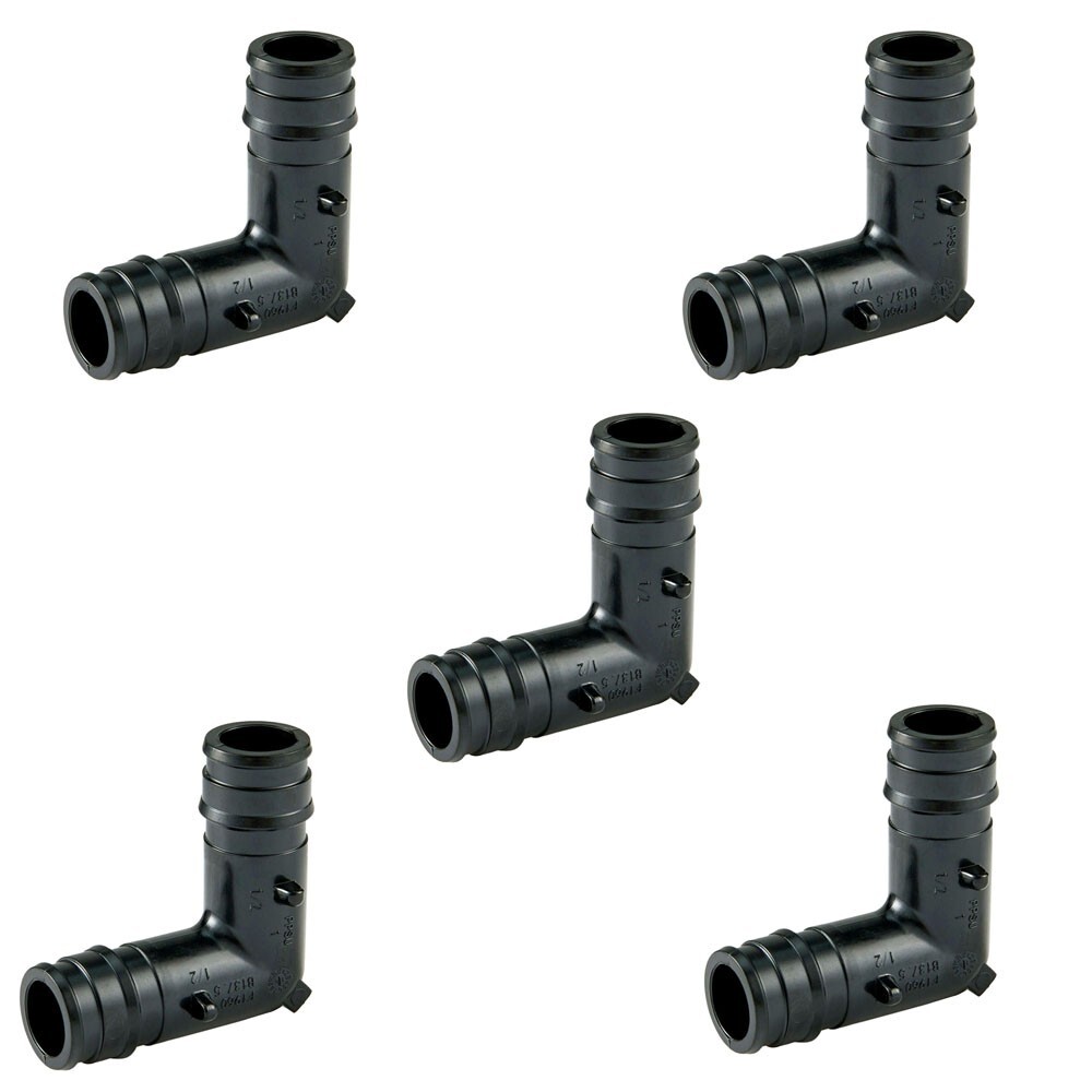 5 Pack F1960 PEX A Poly Expansion Fittings 3/4" 90 Degree Elbow for PEX A PIPE