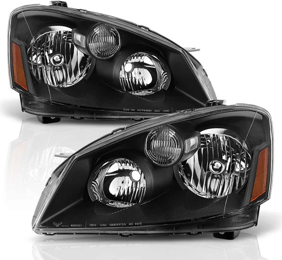 Faros halógenos de fábrica negros Altima 2005-2006 05-06 izquierda+derecha Foto 2 de 4