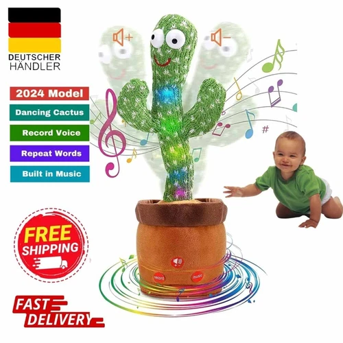 Sprechender Kaktus,Kaktus Spielzeug Nachsprechen Singender Tanzender Kaktus