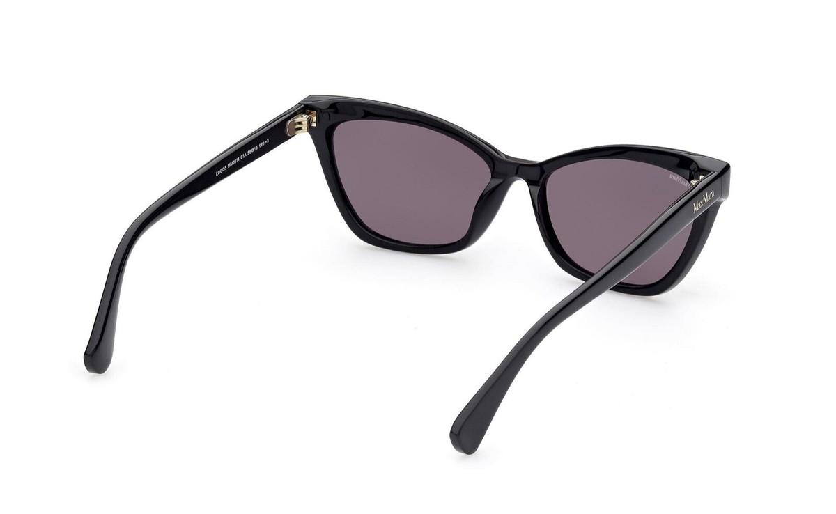 Max Mara Sunglasses MM0011-01A-58 New with tags Max Mara LOGO5 MM0011 01A Black Cat Eye Sunglasses Frame  main image 3