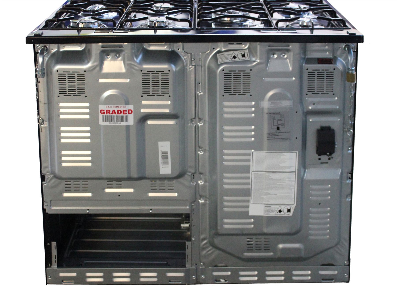 Flavel Milano100cm Dual Fuel Range Cooker MLN10FRK Black 7 Burners