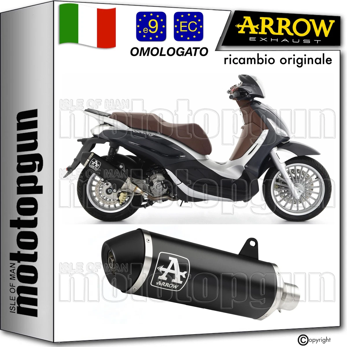 Tubo Di Collegamento Silenziatore Per Piaggio Beverly, MP3, 125, 250, 300: In Acciaio Inox, Per Migliorare Prestazioni Scarico