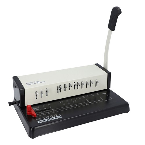 Book Binding Machine A4 13 Round Holes Multifunctional Manual Comb Binder - Picture 8 of 12