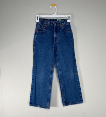 Levi's 569 SLIM LOOSE Straight Denim Jeans Boy's 7XS Blue Casual Pants