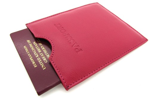 New Real Leather Passport Holder Travel Wallet Holiday Documents RFID Blocking - Picture 5 of 96