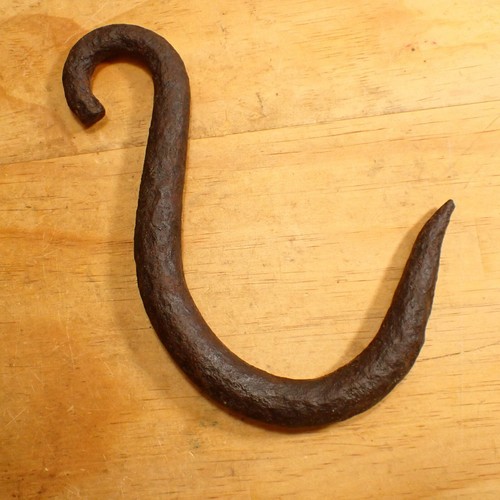 Antique Iron S Hook, Butcher's Hook - Foto 3 di 9