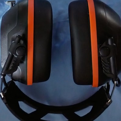 Klein Tools ASEM1 Shooting Earmuffs NRR 20dB Adjustable Padded Black Orange