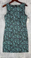 NWT AGB Dress Sheath Dress Women's 10 Prada II Tropical Cocktail Office Classic