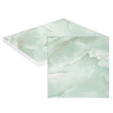 10Pcs 11.8"x11.8" Marble Peel and Stick Backsplash Wall Tiles, Green/White