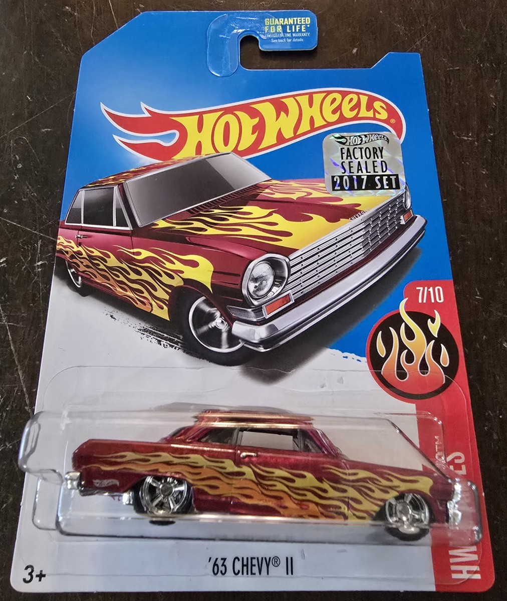 Hot Wheels 2017 Super Treasure Hunt '63 Chevy II Pink Factory