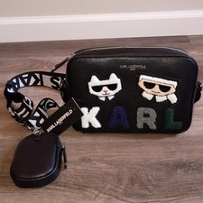 NWT Karl Lagerfeld Maybelle Camera Bag Felt I...