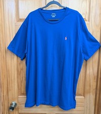 Polo Ralph Lauren Men's T Shirt 2XL Royal Blue Short Sleeves Pullover