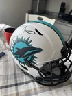 Tyreek Hill autographed Lunar Eclipse Speed Flex Helmet. Dolphins. Beckett COA.
