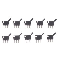 10pcs Micro Switches Miniature Small Limit Travel Switch with Hole Three P'yg