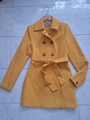 Damen Mantel ORSAY Gr. 34 Elegant Business Kurzmantel GELB Neuwertig 