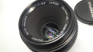 Olympus OM 50mm F/3.5 Macro Prime Lens UK Fast Post + front cap optics clear
