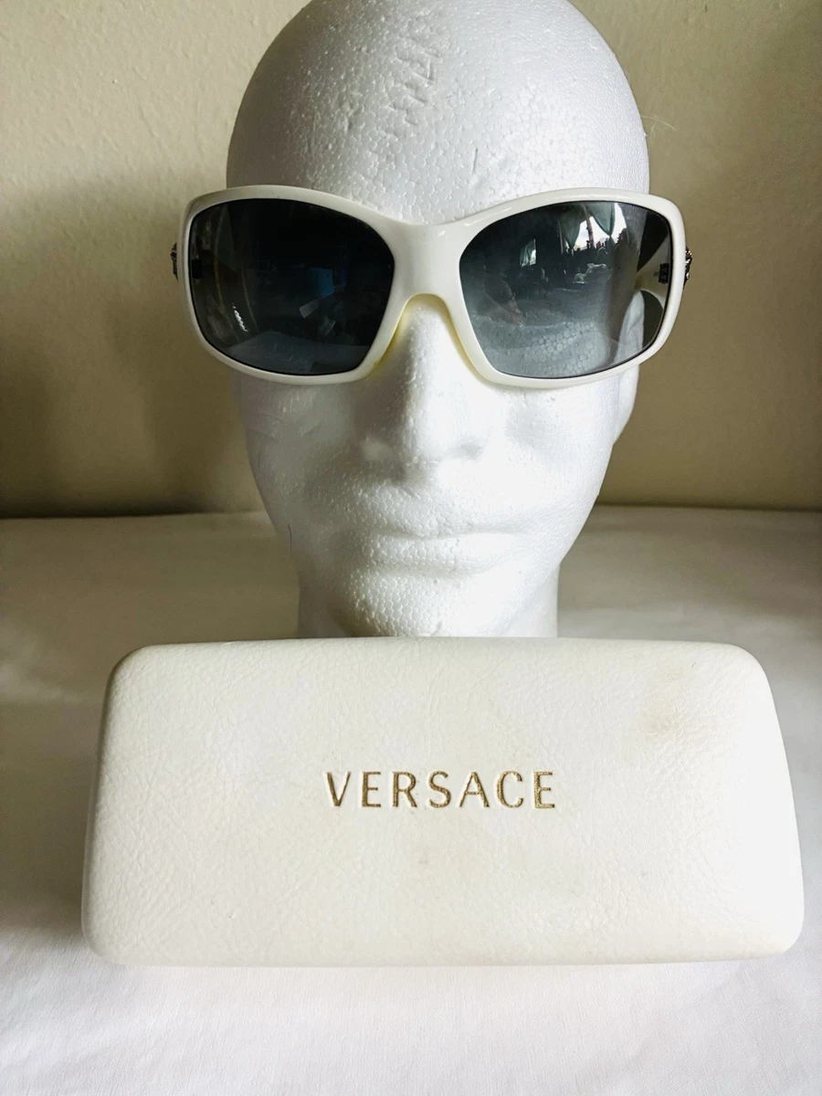 Versace White Shield Sunglasses for Women for sale | eBay display picture 2