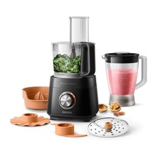 PHILIPS HR7510/10 Robot Compact Viva Collection - 800W, avec blender 1L et press