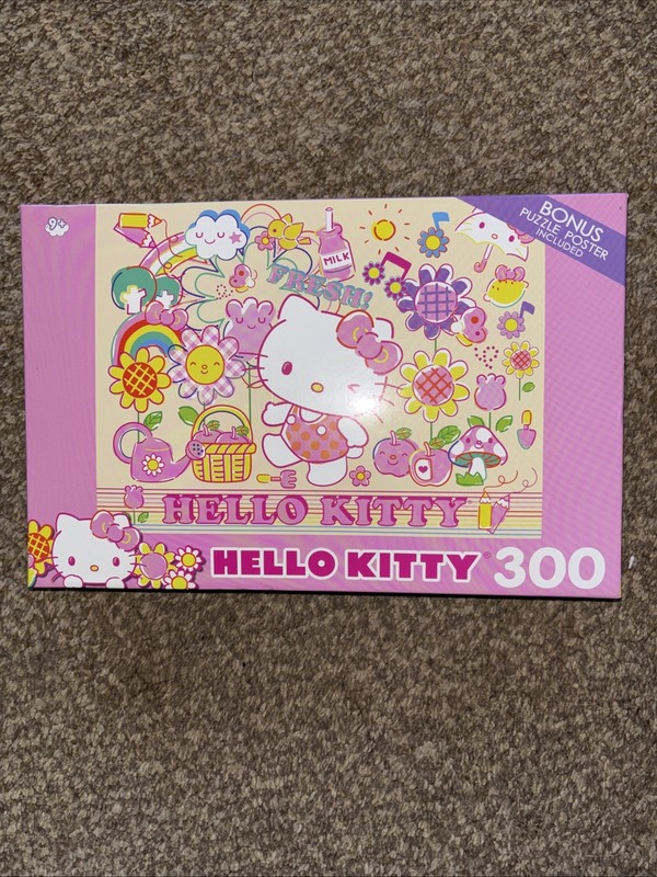 Hello Kitty 300 Piece W/bonus Puzzle Poster Included Brand New