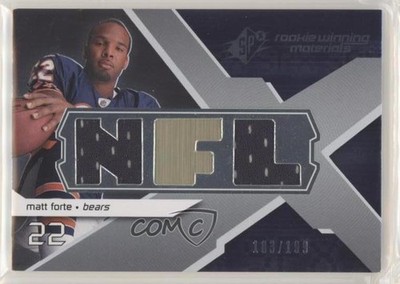 2008 SPx Dual Jersey NFL Letters Numbered to 199 /199 Matt Forte #RM-FO RC 0gm