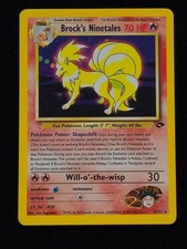 Brock's Ninetales 3/132 Gym Challenge Holo Rare Unlimited English 2000 LP on eBay