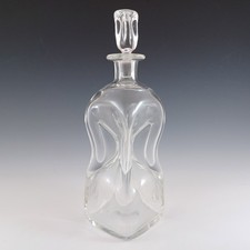 Holmegaard Jacob Bang Vintage Clear Glass 12" 'Cluck Cluck' Bottle