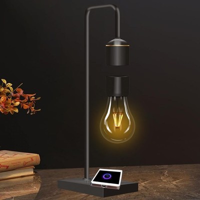 Magnetic Levitating Light Bulb with Luxury Wireless Charging Pad (Apple/Andro...