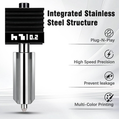 0.2MM H2C/H2S/H2D/P2S Hotend Nozzle for Bambu Lab P2S & H2