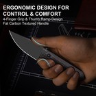 Kizer Mini Harpoon Drop Point Fixed Knife S45VN Blade Fat Carbon Handle+Sheath — photo 6