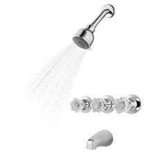 Pfister Bedford 3-Handle Tub and Shower Faucet in Polished Chrome 801-WS2-BDCC
