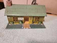 VINTAGE MARX NICE CLEAN TIN LITHO PLAYSET ARMY HEADQUARTERS BUIDING