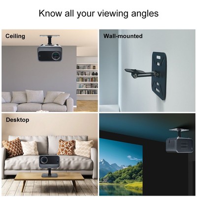 Robuster Projektorhalter für Wand und Decke mit 360 Grad Bewegung