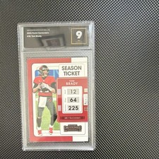 2021 Panini Contenders Tom Brady Buccaneers #91 Base Set Advanced Grading 9