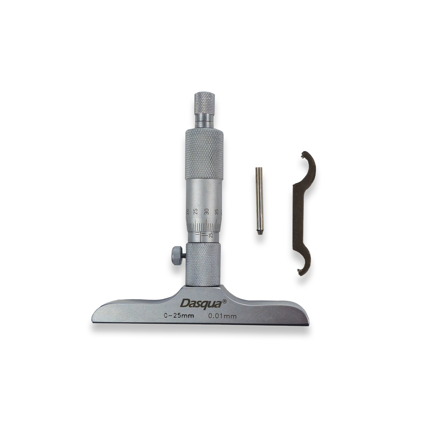 0-25MM DEPTH GAUGE MICROMETER METRIC PRECISION MADE BY DASQUA 4611-8106