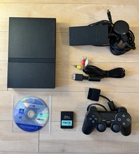 PlayStation 2 Slim Console + Game + Controller + Memory Card (TESTED & WORKING)