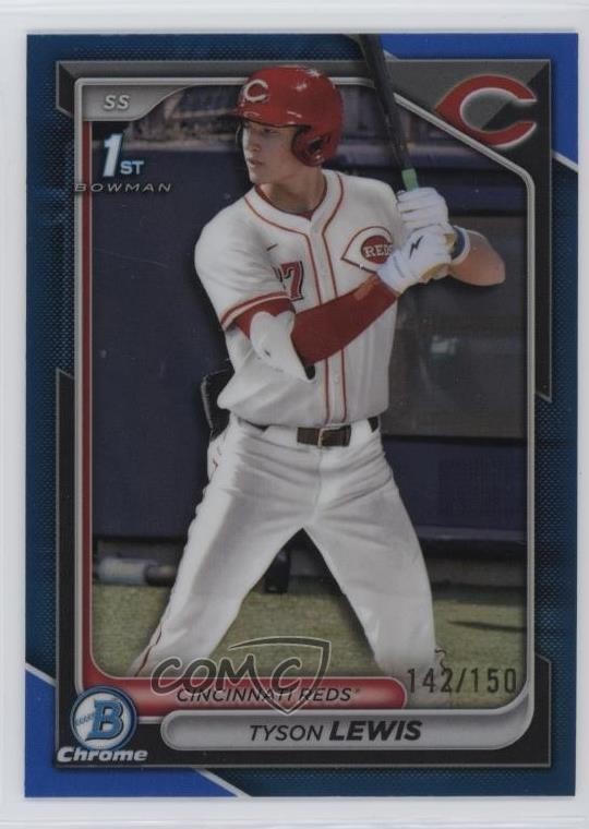 2024 Bowman Draft Chrome Blue Refractor /150 Tyson Lewis #BDC-44