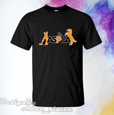 Mens Unisex Shirt Aspca Funny Logo Tshirt Short Sleeve Made In Usa