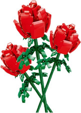 Roses Building Sets for Kids, Toy Flower Bouquet Gift for Girl Friend Birthday C