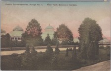 Public Conservatories Range 1 New York Botanical Garden Albertype Postcard